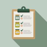 a clipboard with a checklist